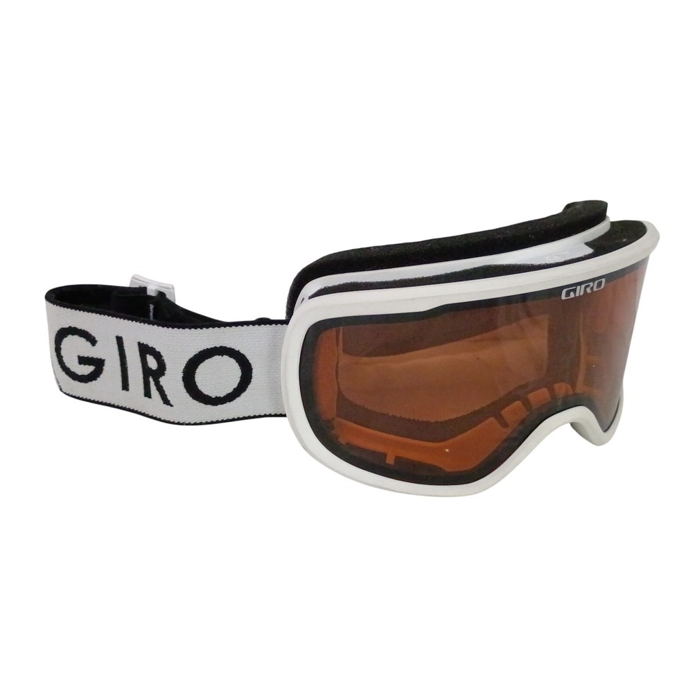 Giro Adult Verge Zoom Snow Goggles White Amber Rose Lens Clear View Anti-Fog Ski